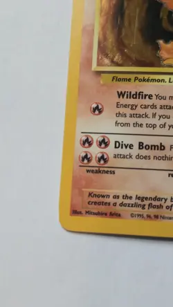 Moltres Pokemon Card Holo WOTC 12/62 Fossil Set Rare Vintage 1999 Original - Image 5
