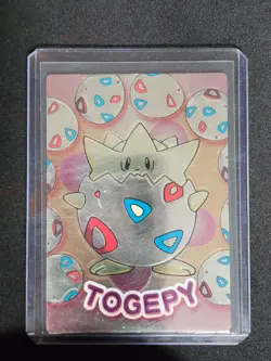 Togepi Togepy Meiji Get card Promo Embossed Pokemon Card Japanese Rare F/S - Image 1