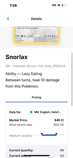 Snorlax 158/214 Unbroken Bonds 2019 Holo Rare Pokemon Card TCG - Image 3