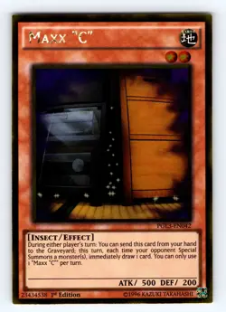 Yugioh Maxx "C" PGL3-EN042 Gold Rare - NM 💎 - Image 1