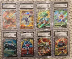 Pokemon CGC 10 lot of 8 Slabs, Ultra Rare , Super Rare, Palafin, Incineroar - Image 1