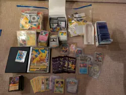 Bulk Pokemon Cards, 2 Slabs, Singles, Sleeves, And More! See Pictures Of The Lot - Image 1