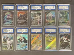 Pokemon Art Rare Bundle Of Slabs lot of ten - Image 1