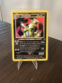 Pokemon TCG Neo Discovery Tyranitar Card 31/75 Non-Holo Rare LP - Image 1