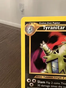 Pokemon TCG Neo Discovery Tyranitar Card 31/75 Non-Holo Rare LP - Image 4