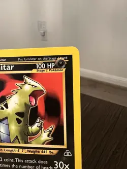 Pokemon TCG Neo Discovery Tyranitar Card 31/75 Non-Holo Rare LP - Image 5