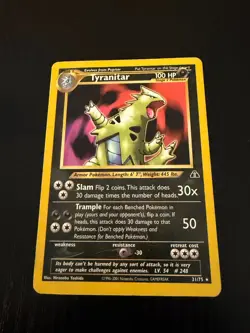 Pokemon Tyranitar Neo Discovery 31 Regular Unlimited Rare 31/75 TCG LP - Image 2