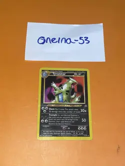Pokemon TCG Neo Discovery Tyranitar Card 31/75 Non Holo - LP - Image 1