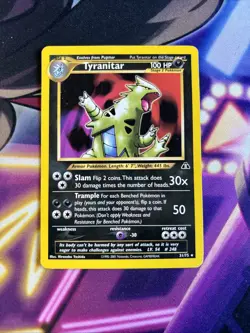 Tyranitar - 31/75 - Pokemon Neo Discovery Unlimited Rare Card WOTC LP - Image 1