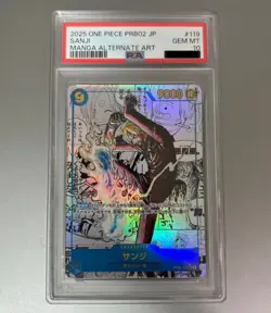 PSA 10 Sanji OP06-119 Manga Alt Art Comic Parallel One Piece Card Japanese 2025 - Image 1