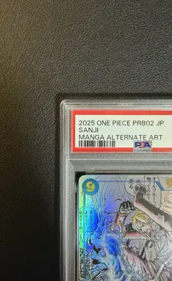PSA 10 Sanji OP06-119 Manga Alt Art Comic Parallel ONE PIECE CARD THE BEST vol.2 - Image 3
