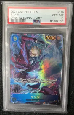 2024 One Piece Card Game OP06-119 Sanji Alternate Art PSA 10 Gem MT Japanese - Image 1