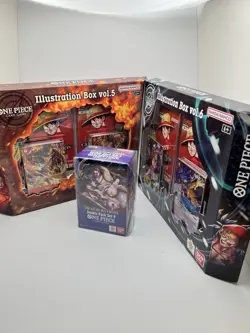 One Piece Card Game: Illustration Box Vol.5 and Vol.6 Set & One Booster Box Lot - Image 2