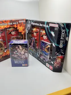 One Piece Card Game: Illustration Box Vol.5 and Vol.6 Set & One Booster Box Lot - Image 5