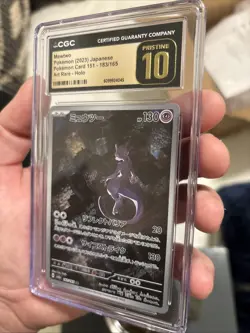 CGC 10 Pristine ✨ Mewtwo 183/165 Holo AR 151 sv2a Pokemon Card Japanese 🌆 - Image 2