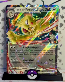 Pokemon TCG Team Rocket's Persian ex 150/182 Double Rare Destined Rivals NM - Image 1