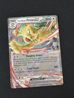 Pokemon Destined Rivals - Team Rocket’s Persian Ex - 150/182 - Full Art - M/NM - Image 1