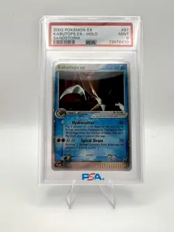 2003 Pokemon EX Sandstorm Kabutops ex Holo #97 PSA 9 Mint - Image 1