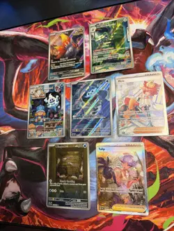 Lot of 7 Paradox Rift Full Art and More Pokemon TCG Cards NM See Pictures - Image 1