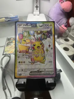Pokemon TCG Surging Sparks Pikachu EX Full Art Holo Card 219/191 Ultra Rare - Image 3