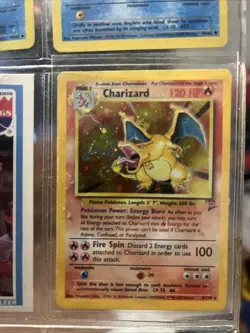 Pokemon TCG Base Set 2 Charizard 4/130 Holo Rare Card 2000 Rare - Image 1