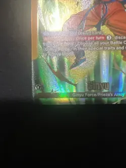 Ginyu Leader Alt Art Secret Rare FB01-104 Dragon Ball Fusion World Card English - Image 5