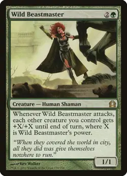 Wild Beastmaster 139 MTG NM - Return to Ravnica - Image 1