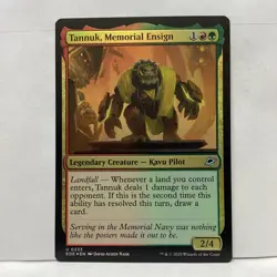 MTG Tannuk, Memorial Ensign Magic: The Gathering Edge of Eternities Foil #0233 - Image 1