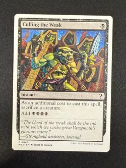 Culling the Weak (WHITE BORDER) - Mystery Booster 2 Magic - Image 1