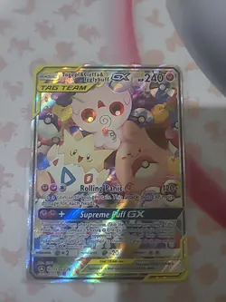 Togepi & Cleffa & Igglybuff GX Promo 143a/236 Tag-Team Pokemon Cosmic Eclipse - Image 1
