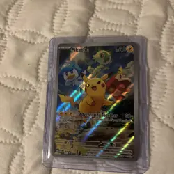 Pokemon TCG Pikachu SVP 027 Scarlet & Violet Full Art Holofoil Near Mint - Image 1