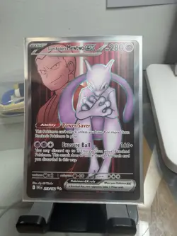 Pokemon TCG Team Rockets Mewtwo EX 213/182 Full Art Destined Rivals NM / Mint - Image 1