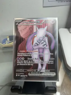 Pokemon TCG Team Rockets Mewtwo EX 213/182 Full Art Destined Rivals NM / Mint - Image 2
