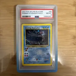 2001 POKEMON NEO REVELATION #65 SHINING GYARADOS-HOLO PSA 8 - Image 1