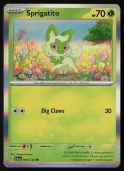 Pokemon Sprigatito - (Summer 2023 Collector Chest) 013/193 Holo Promo - NM - Image 1