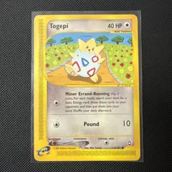 Togepi 114/147 Aquapolis Regular Pokemon TCG Common 2002 LP - Image 1