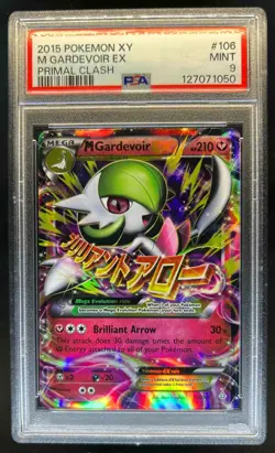 2015 Pokemon XY Primal Clash M Gardevoir #106/160 PSA 9 - Image 1