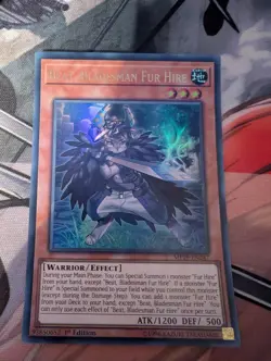 Beat, Bladesman Fur Hire - MP19-EN247 Ultra Rare NM Yugioh - Image 1