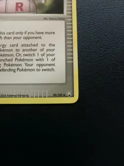 Pokemon Card Trainer Pow! Hand Extension 85/109 EX Team Rocket Returns Uncommon - Image 5