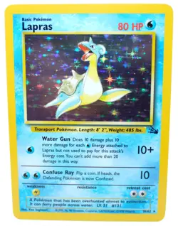 Lapras 10/62 Holo Rare Unlimited Fossil 1999 - Pokemon Card TCG (NM) - Image 1