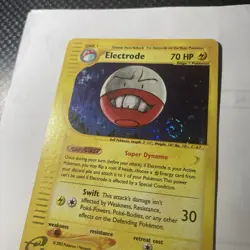 Pokemon Card Electrode Aquapolis Holo W Swirl Rare #H7 / H32 LP 2002 E Series - Image 2