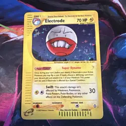 Pokemon TCG Electrode Aquapolis Holo Card H7/H32 Rare LP+ - Image 1