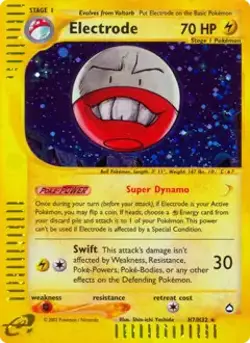 Electrode - H7/H32 - Pokemon Aquapolis Holo Rare Card MP - Image 1