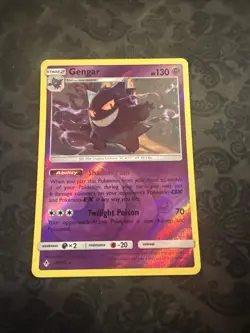 Pokemon Gengar TCG Reverse Holo Rare Card 70/214 Sm-Unbroken Bonds - Image 1