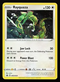 Rayquaza SWSH029 Holo Sword & Shield Promo Pokemon Card - Image 1