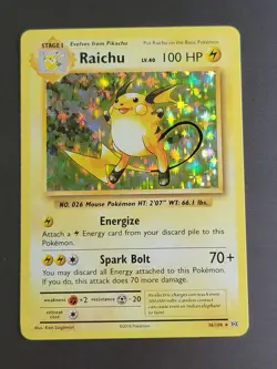 Pokemon TCG - Raichu 36/108 Holo Rare Card XY Evolutions LP+ - Image 1