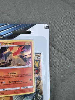 Pokemon Sun & Moon Unbroken Bonds 3-Pack Blister New Sealed NM Typhlosion promo - Image 3