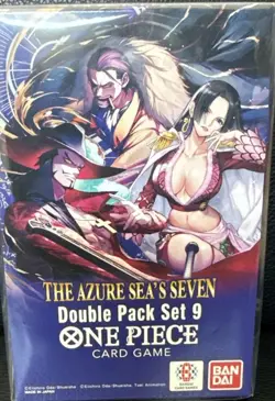 One Piece TCG Double Pack Set 9 - The Azure Sea’s Seven - New Sealed - Image 1