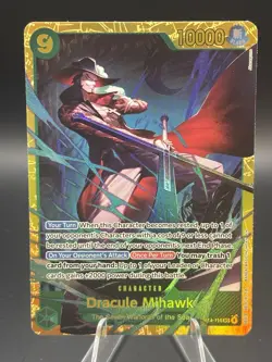 One Piece The Azure Sea's Seven Dracule Mihawk Gold OP14-119 Sec English - Image 1