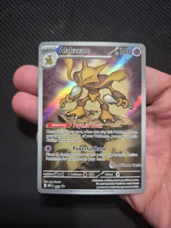 2025 Mega Evolution Pokemon Center Stamped Black Star Promo Alakazam 009 NM - Image 2
